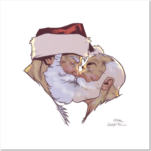 Santa and Mr Claus Wall Art by AdamGraphite